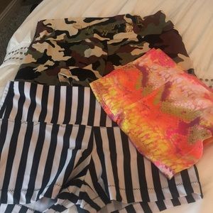 Three pairs of savage swim shorties